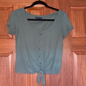 Button up tie top